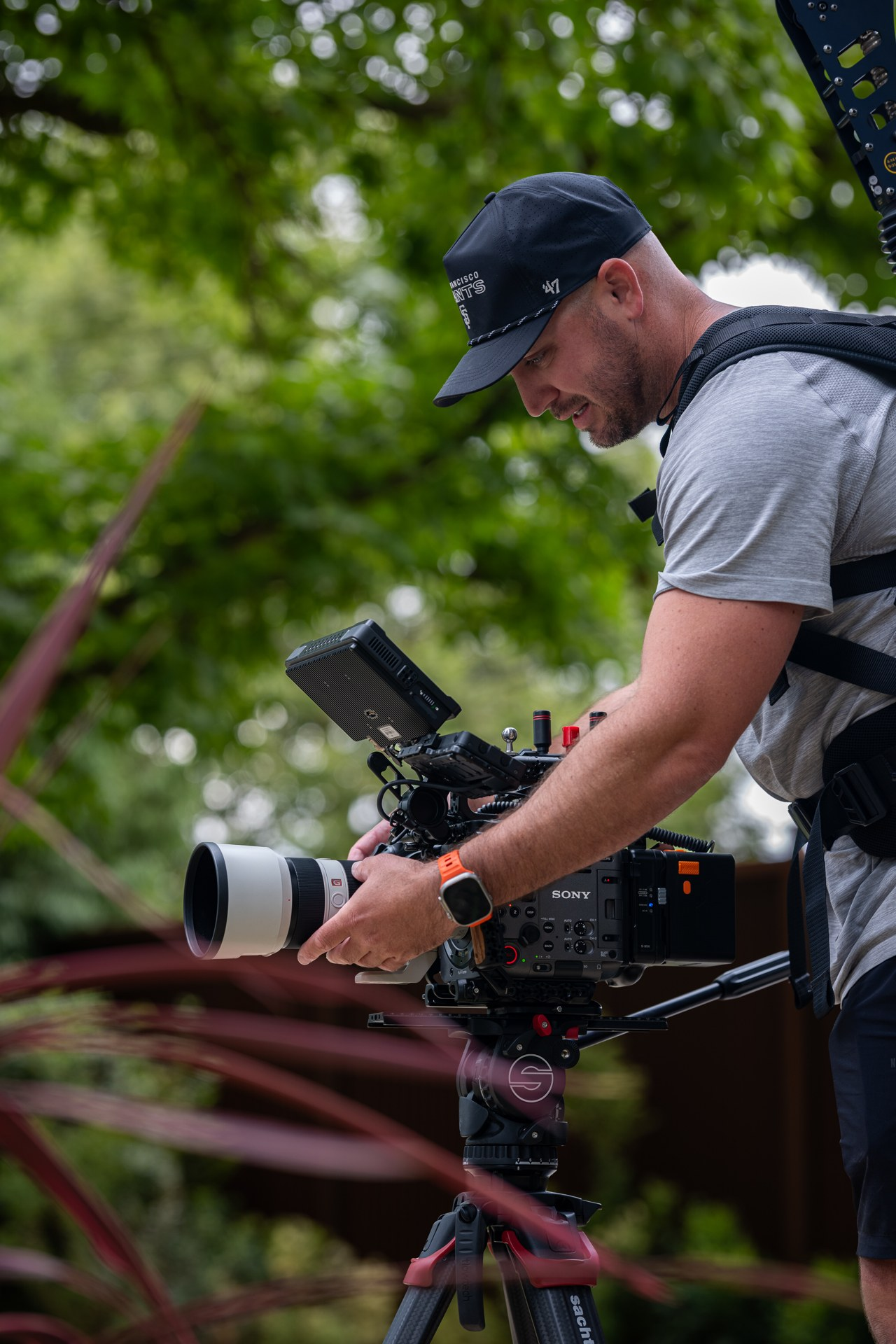 Behind the scenes of the Harney Lane photo and video shoot.