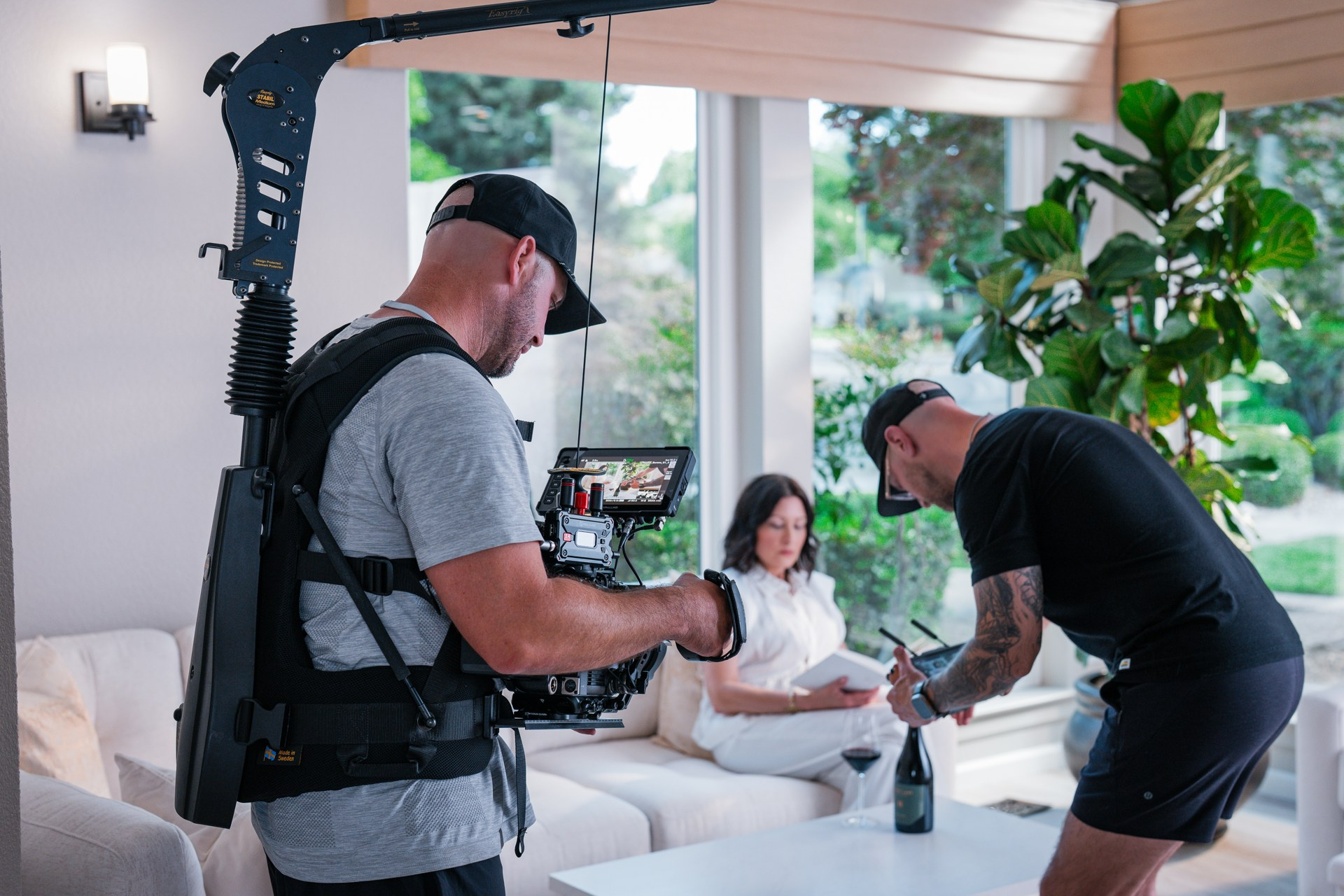 Behind the scenes of the Harney Lane photo and video shoot.