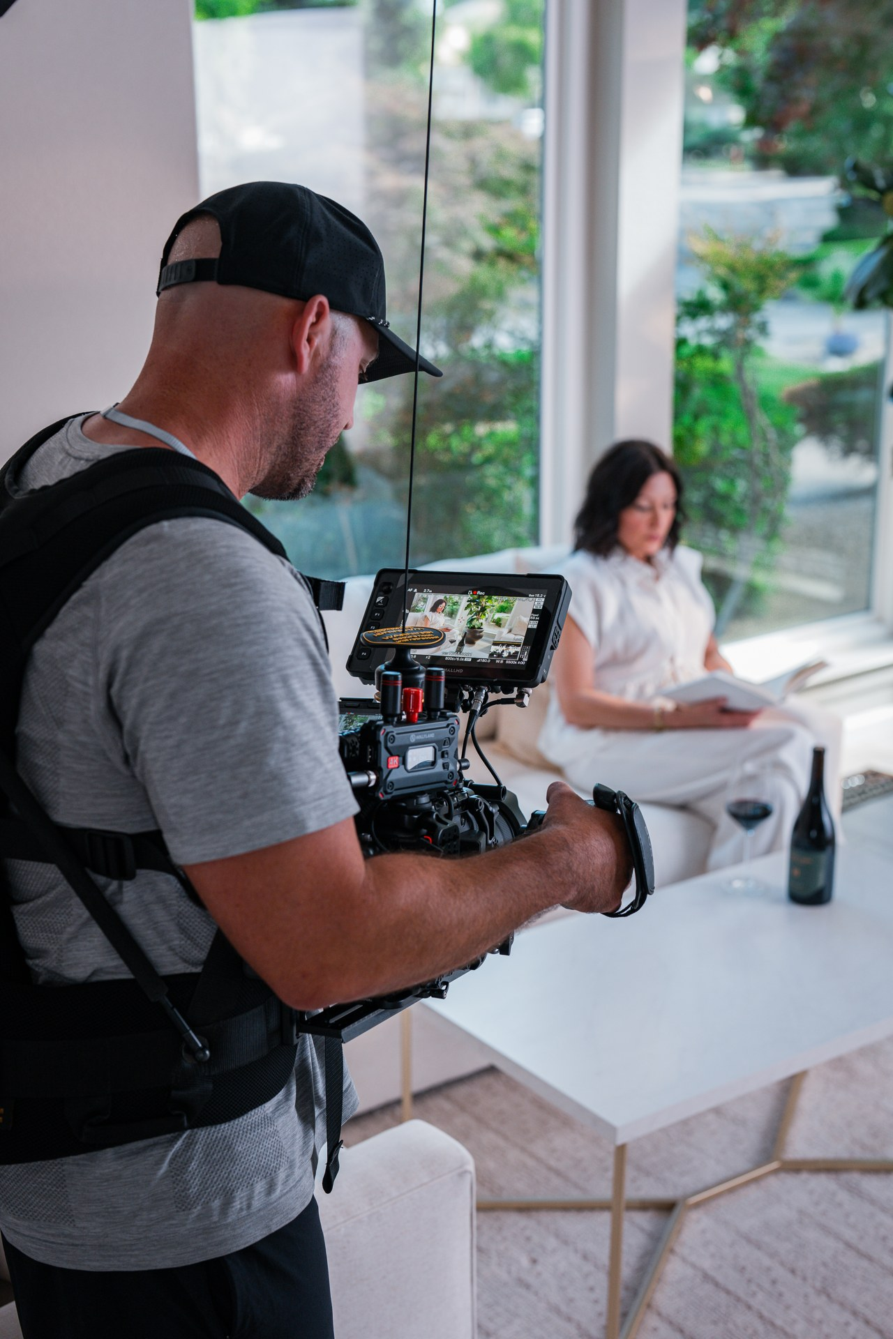 Behind the scenes of the Harney Lane photo and video shoot.
