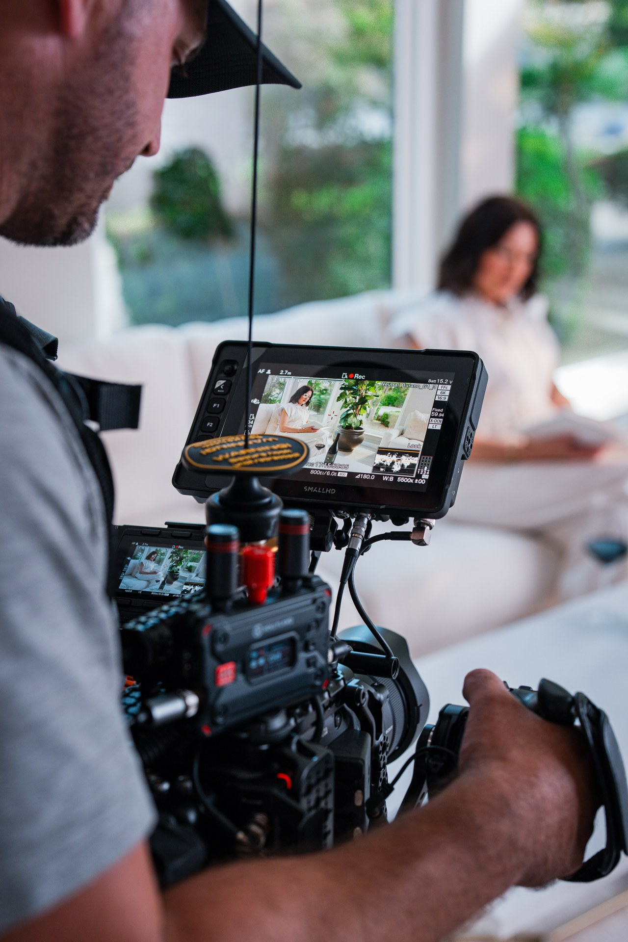 Behind the scenes of the Harney Lane photo and video shoot.