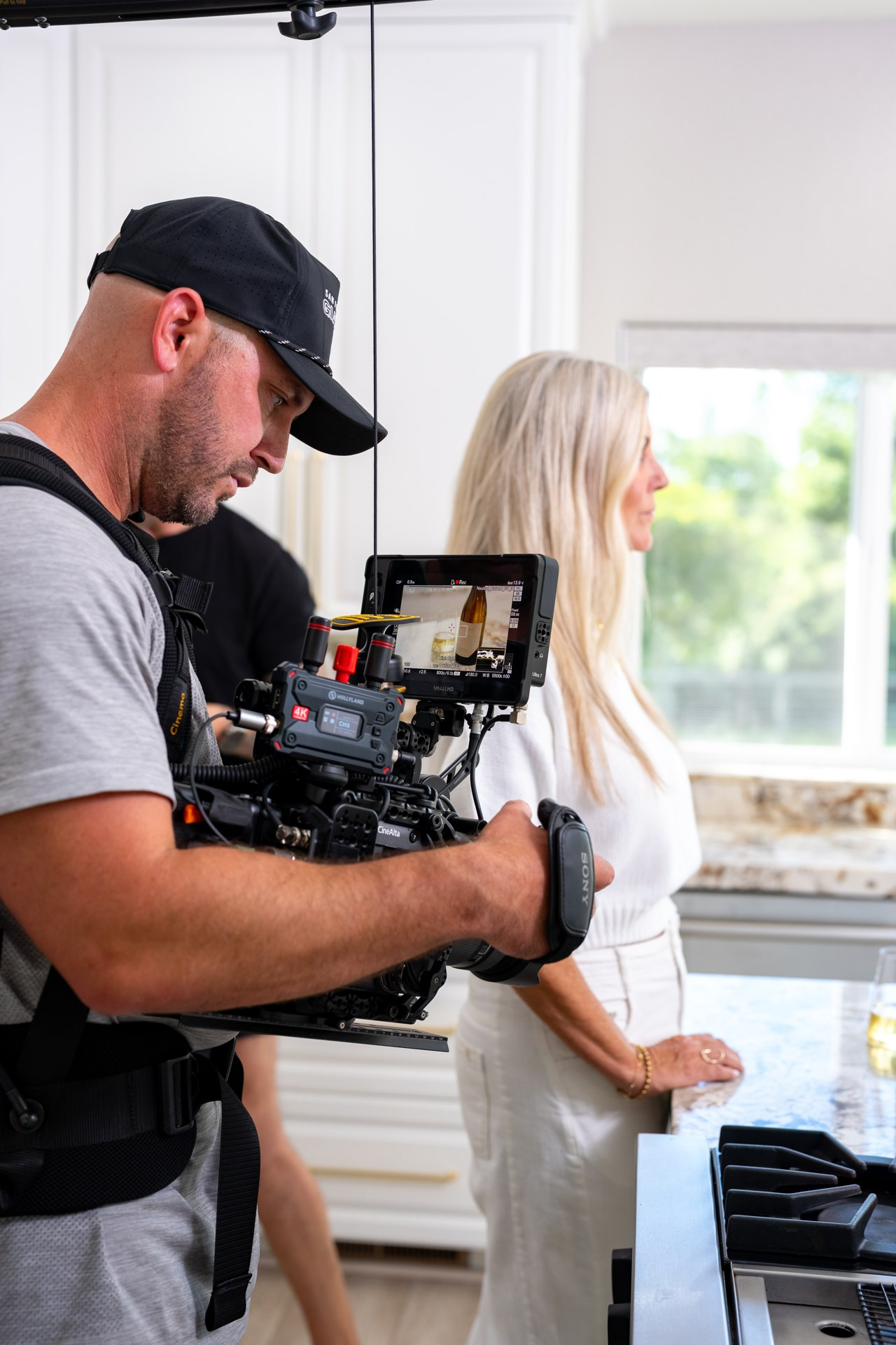 Behind the scenes of the Harney Lane photo and video shoot.