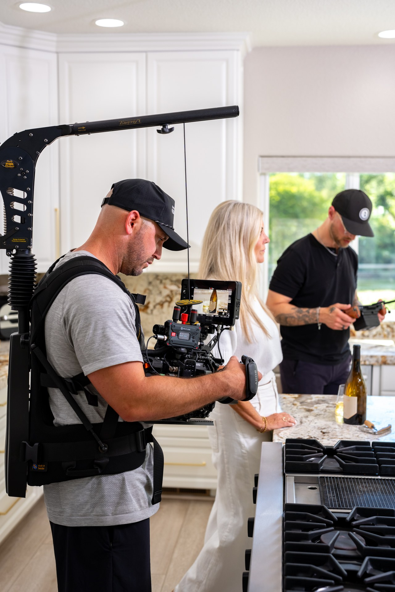 Behind the scenes of the Harney Lane photo and video shoot.