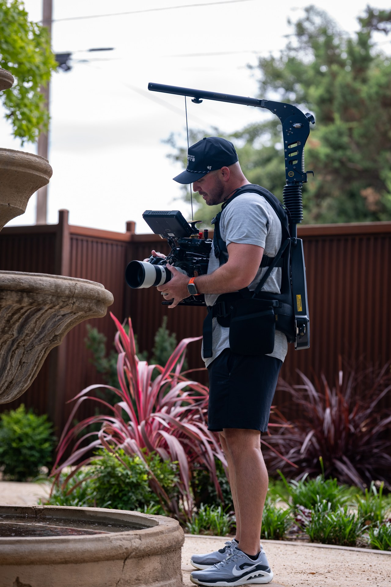 Behind the scenes of the Harney Lane photo and video shoot.
