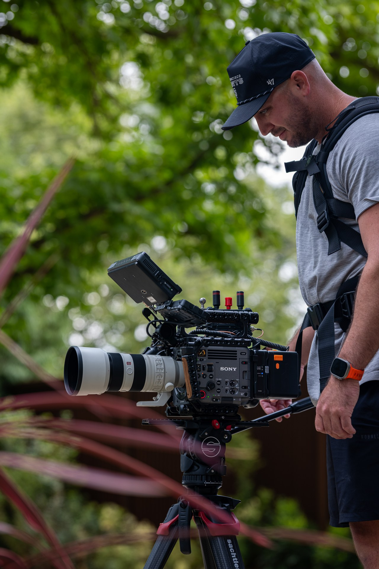 Behind the scenes of the Harney Lane photo and video shoot.